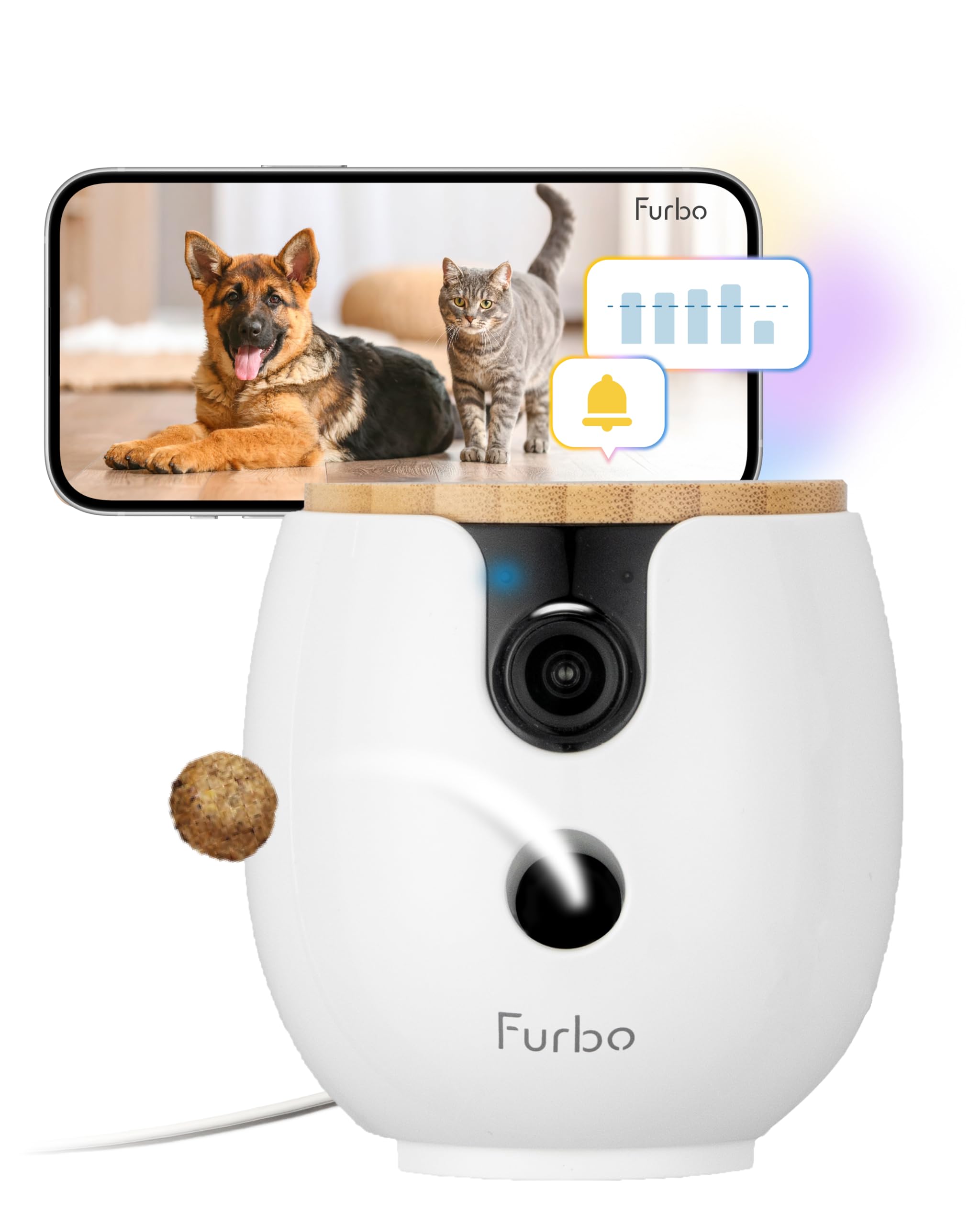 Furbo Mini 360° [Subscription Required] New 2K QHD Pet Camera 1 