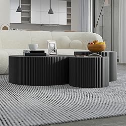 KEVINSPACE Modern Coffee Table Set, 3-Piece