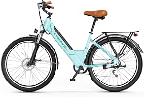 Cybervelo 1000 Peak Electric Bike for Adults,up 80 Miles Removable Battery Ebike, 26" Electric E Bike with 7-Speed,Adult Electric Bicycles for Commute Beach Snow Womens/Man All Terrain