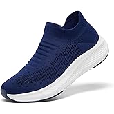 SHULOOK Womens Slip on Walking Shoes Comfort Lightweight Breathable Sock Shoe Non-Slip Mesh Casual Fashion Tennis Running Sneakers