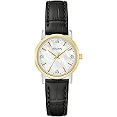Bulova Classic Quartz Ladies Watch, Stainless Steel Diamond