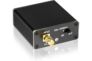 DMGICPRO High Impedance Amplifier,Hi Z Amplifier Convert Output 50 ohms Impedance for Donut,Mini Loop,Whip,Magnetic Rod Antenna,Suitable for HackRF,Malahit,walkie-Talkie,SDR Radio