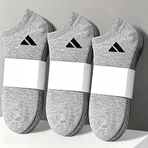 10pcs/5Pairs Unisex Sports Casual Invisible Socks-Moisture-Wicking Breathable Fabricn for Daily Casual, Hiking, Sports