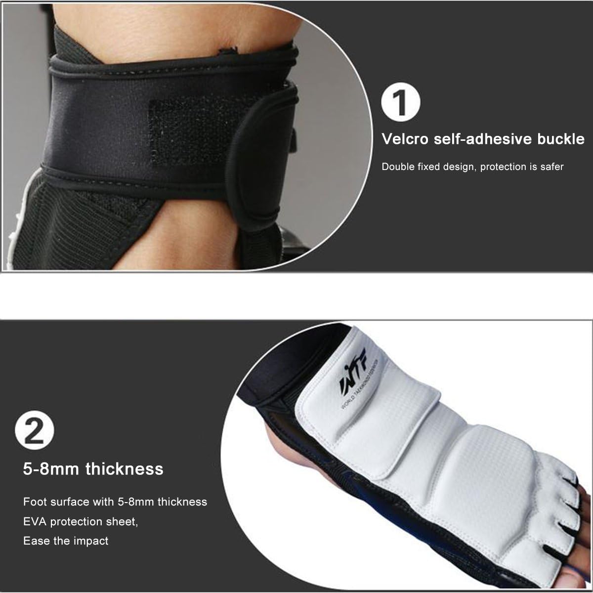 Taekwondo Foot Protector Gear Martial Arts Fight Boxing Punch Bag Sparring: Clothing