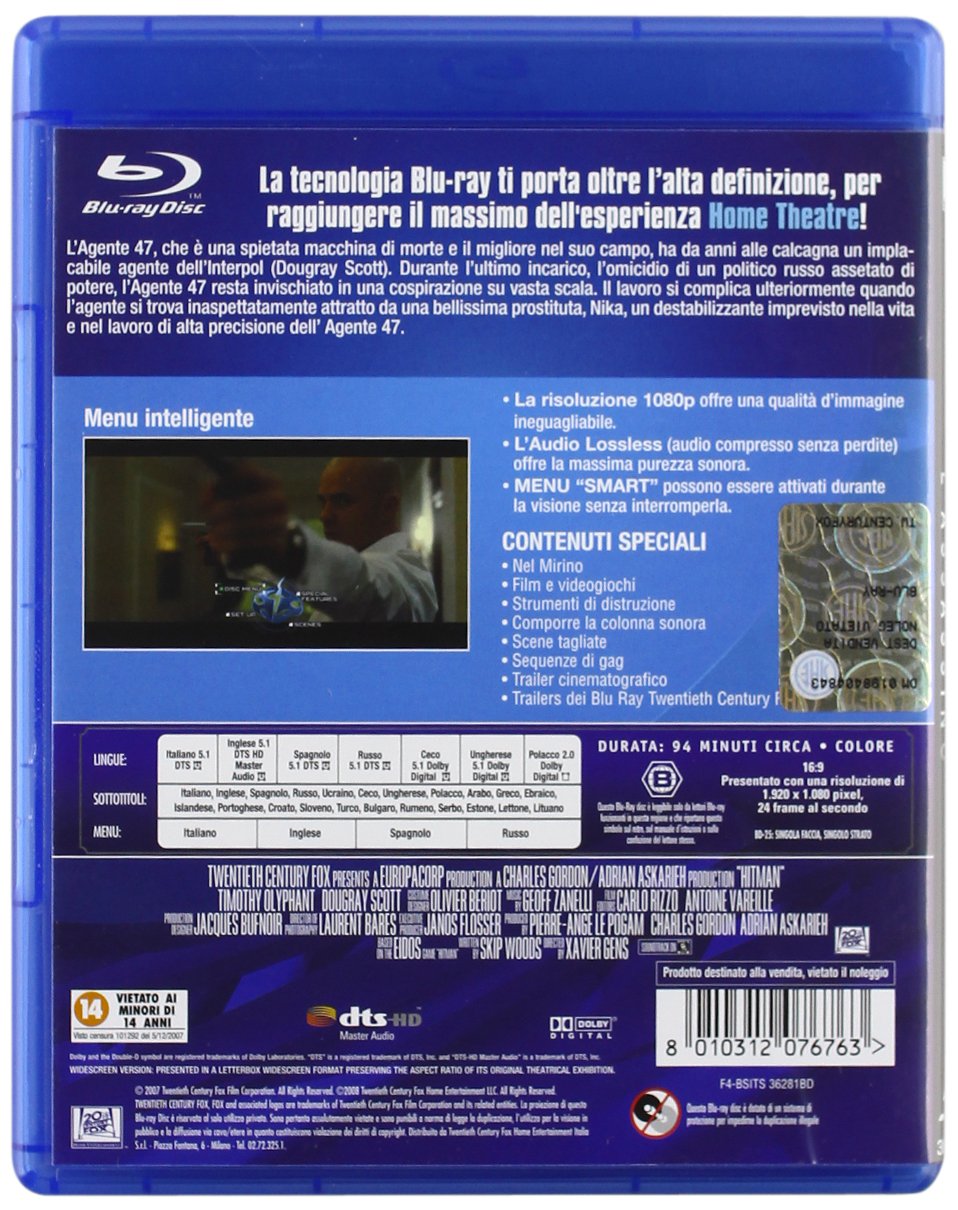 Amazoncom Hitman Lassassino Italian Edition Dougray