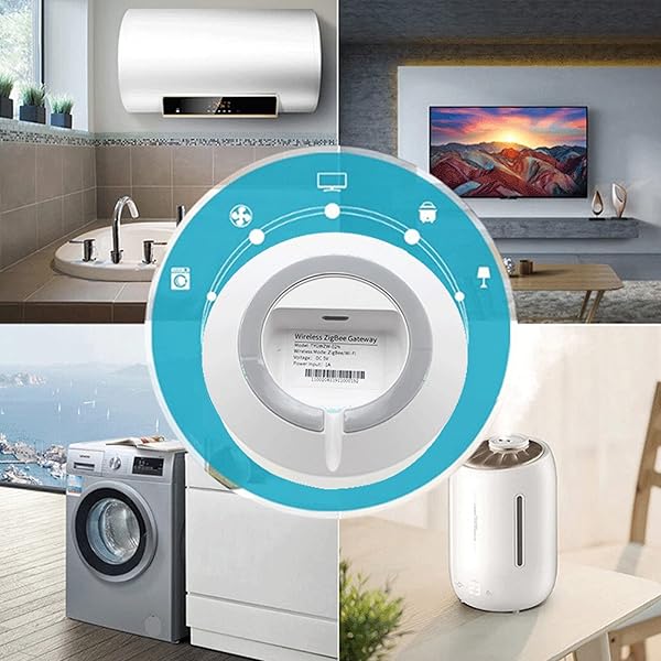 Montloxs GW001 Wireless Zigbee Gateway Smart Home Hub Monitoreo del hogar Dispositivos Inteligentes ZigBee 3 0 compatibles con Alexa Asistente de G oogle Wi Fi BLE