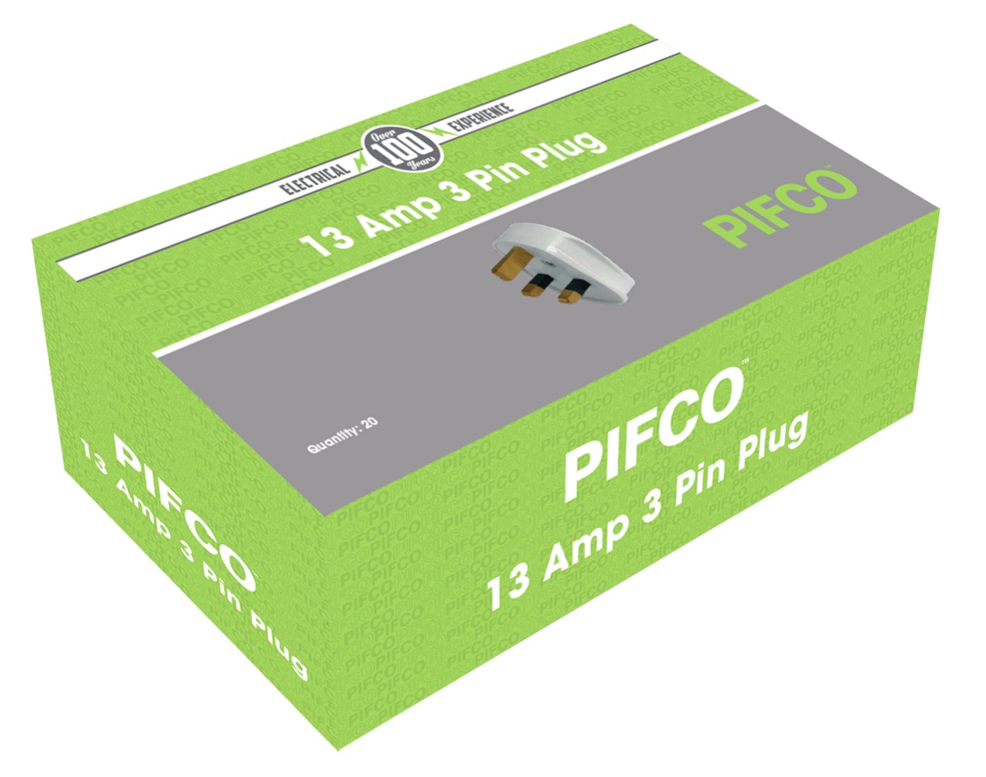 Centurion EL06L 13 Amp White Fused Plug, Multi-Colour