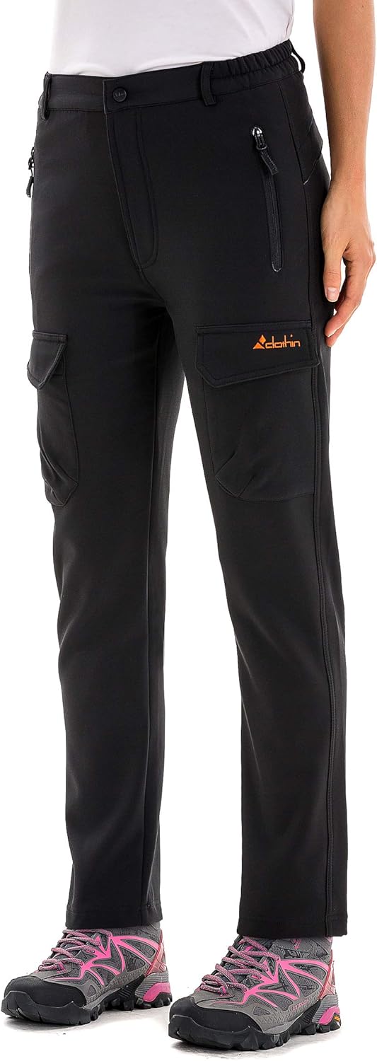 womens fleece lined cargo pants