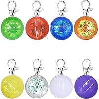 XIAOJUAN 8 Packs LED Dog Collar, LED Light Up Clip-on Dog Collar Light, Dog Lights for Night Walking,Waterproof Dog Night Lig