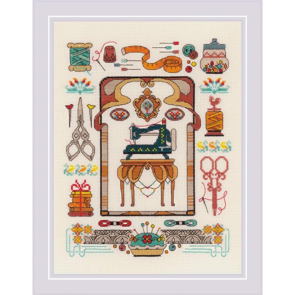Riolis 1951 Counted Cross Stitch Set, Cotton, Multi-Colour, 18 x 24 cm