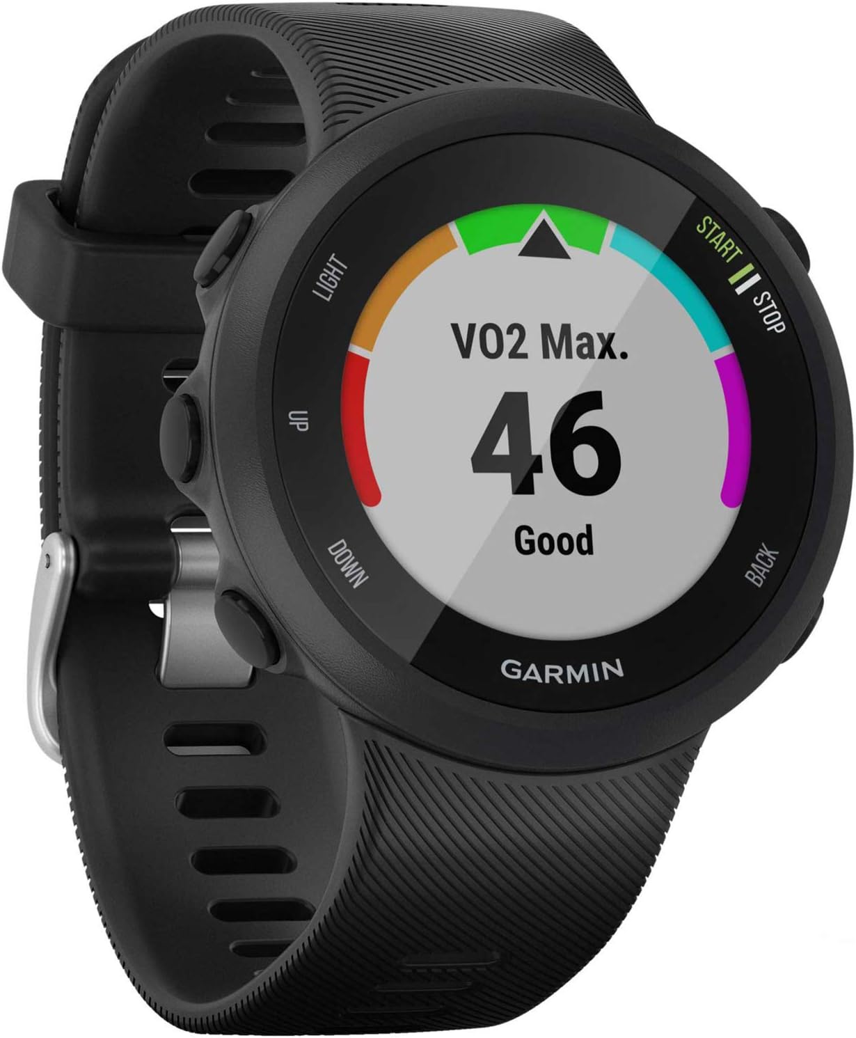 Garmin Forerunner 45S GPS Heart Rate Monitor Running Smartwatch - (Renewed) Bundle with Fitness & Wellness Suite (WEYV, Yoga Vibes, Daily Burn): Sports & Outdoors