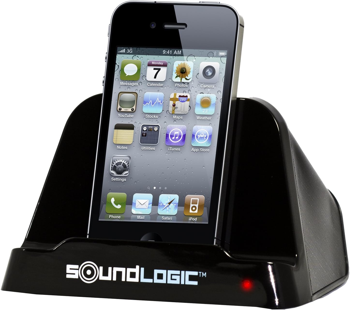 soundlogic wireless speaker with lcd calendar