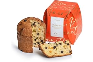 OFNER - Candied Fruit Panettone - Traditional Italian Recipe, Premium Soft and Moist Christmas Cake, Christmas Gifts for Mom & Dad - Holiday Cakes, Gourmet Sweet Italian Breads Dessert - 17.6oz