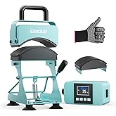 EENOUR Hat Press, Hat Heat Press Machine with 2 Platens & Caps Stretcher, Hat Press Heat Machine for Caps with Memory Mode, P