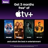 Roku 3820EU Streaming Stick 4K HD HDR Media Player Black view 3