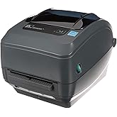 Zebra - GX420t Thermal Transfer Desktop Printer for Labels, Receipts, Barcodes, Tags - Print Width of 4 in - USB, Serial, and Ethernet Port Connectivity (Includes Peeler) - GX42-102411-000 (Renewed)