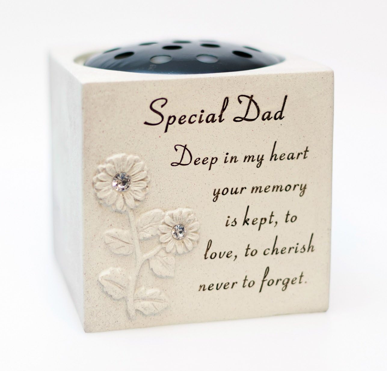 SPECIAL DAD GRAVESIDE FLOWER POT, Off-white, 5.31 x 5.31 x 5.51 inches - Image 3