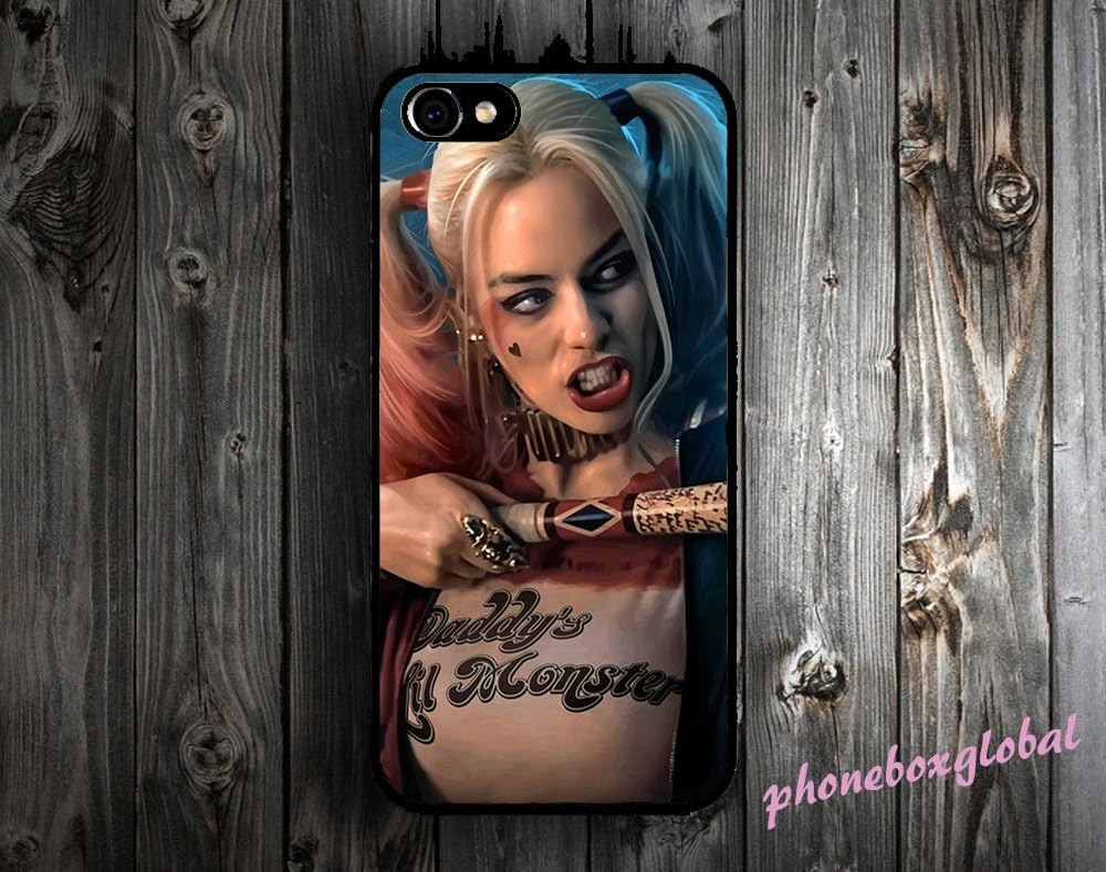 HARLEY QUINN SUICIDE SQUAD APPLE IPHONE CASE COVER FITS (IPHONE 6 - 6S, BLACK CASE)