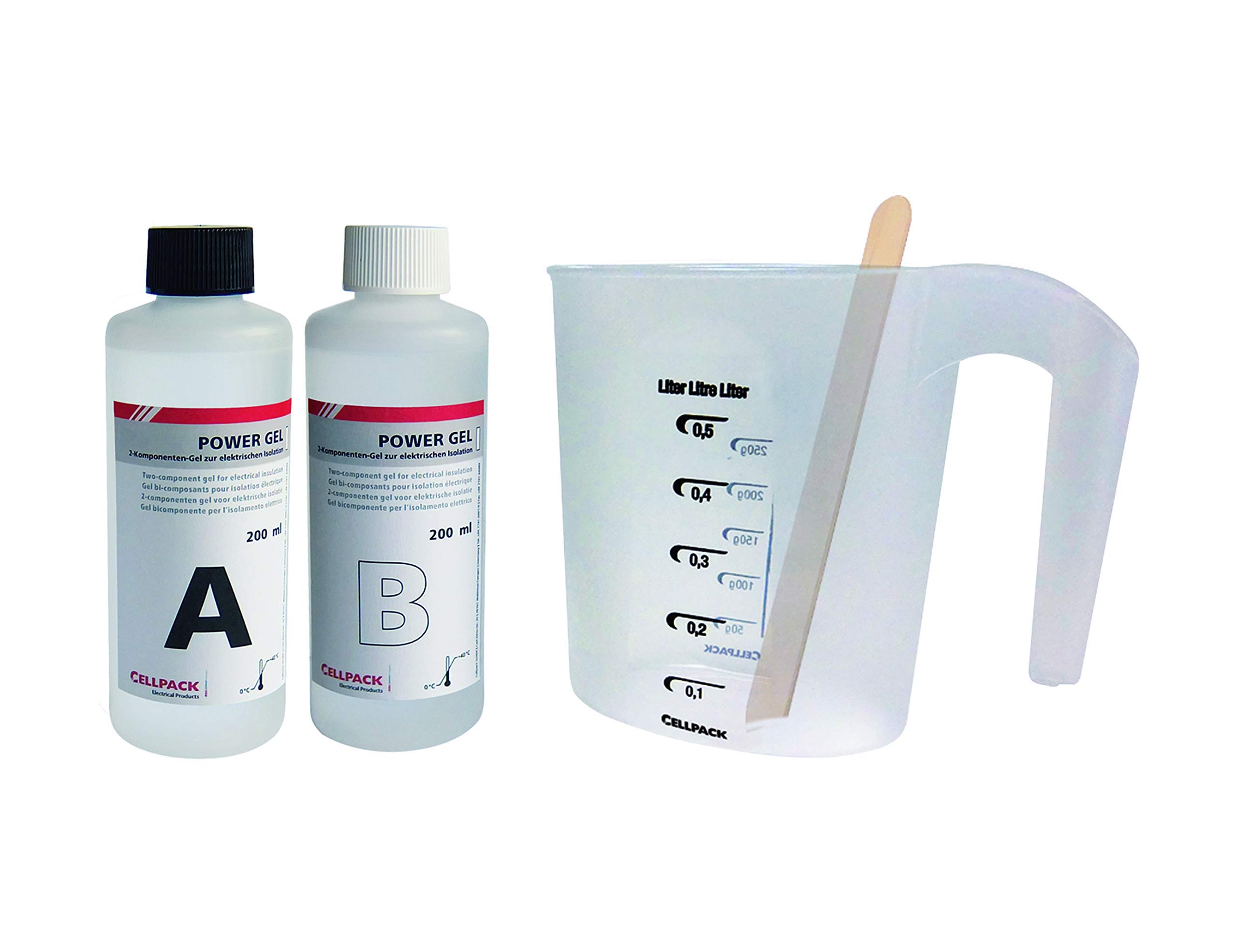 Cellpack 4010311164786 2-Pack Silicone Gel Power Gel 1000 ml Cable Resin