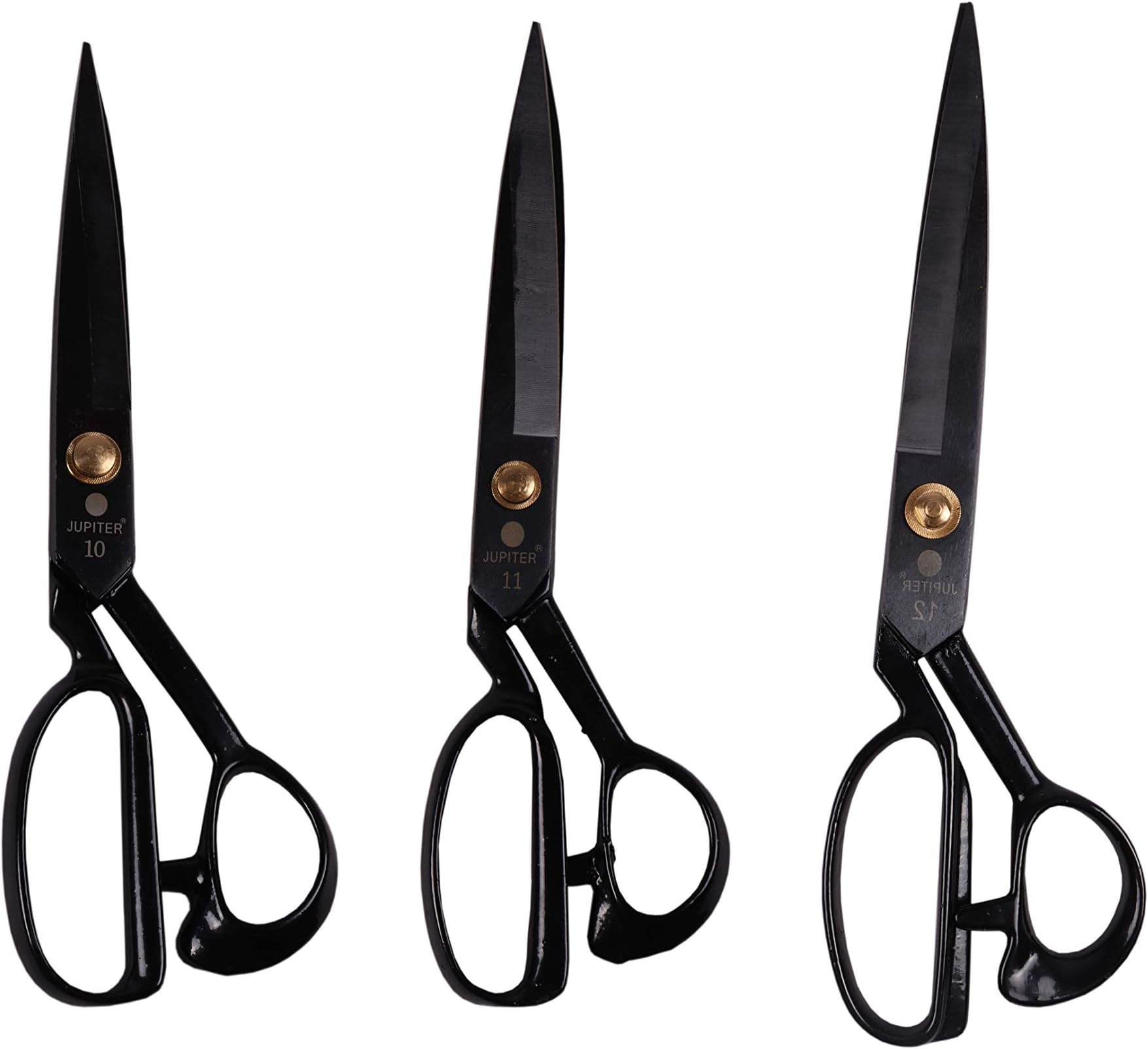 HIRDAY? Classic Western Tailor Scissors (Stainless Steel) Combo of 10,11 and 12 Three Piece
