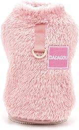SMALLLEE_LUCKY_STORE Pet Sherpa Fleece Jumper Vest Pink Size S for Small Dogs view 6