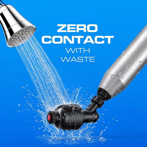 AMPFORCE ELECTRIC TOILET PLUNGER FOR BATHROOM, HIGH-PRESSURE AIR PLUNGER, HEAVY-DUTY CLOG REMOVER FOR TOILETS, TOILET DRAIN UNCLOGGER (INK BLACK)