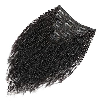 Amazon Com Kinky Curlys Clip In Human Hair Extensions 100