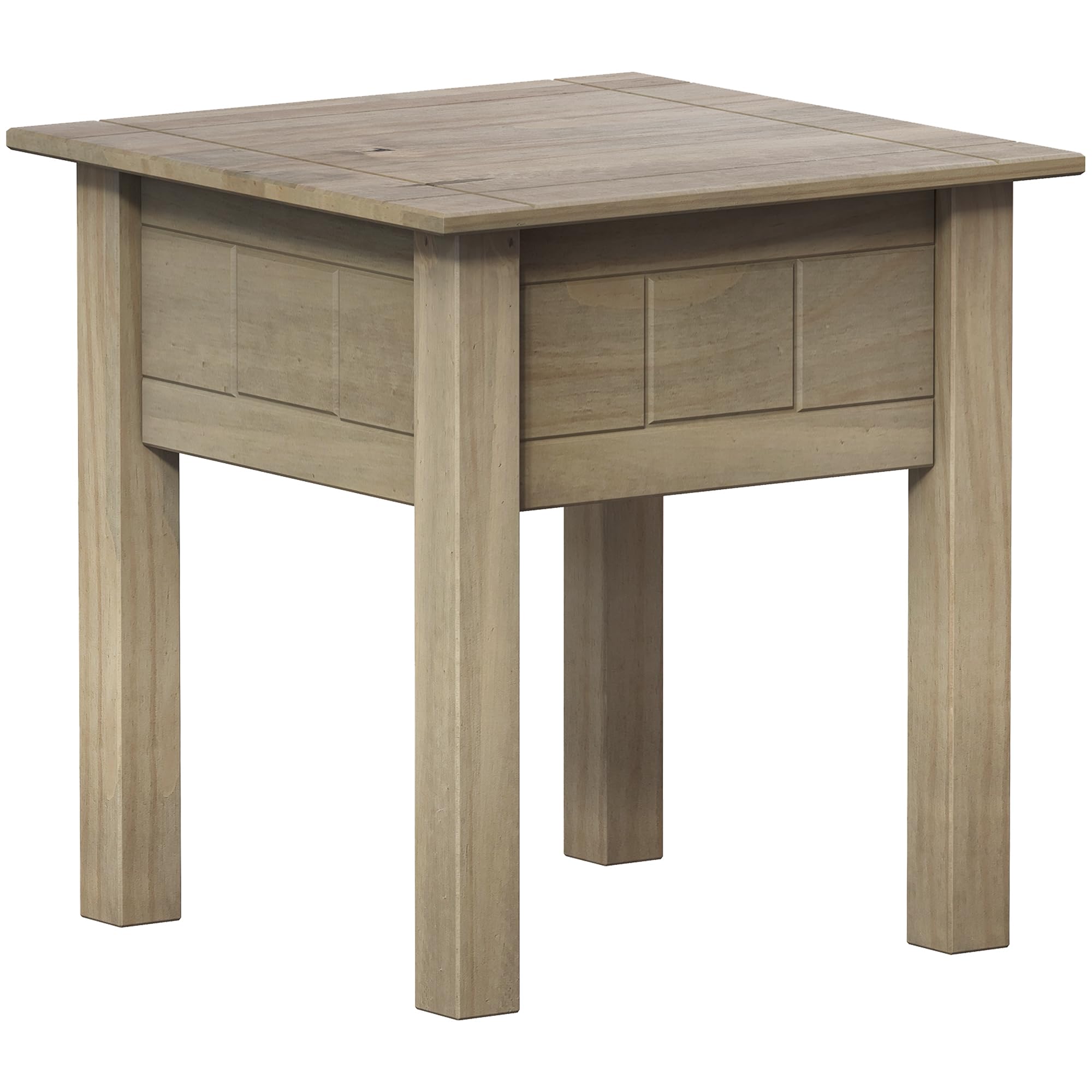 Vida Designs Lamp Table Pine Occasional Side or End Table Waxed Solid Pine