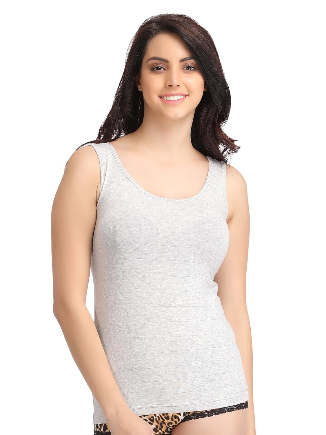 clovia women's stretchable cotton tank top