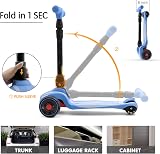 LOL-FUN 3 Wheel Kids Scooter Foldable Lean-to-Steer LED Wheels 3-8 Years view 5