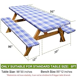 Picnic Table Cover with Bench Covers Camping