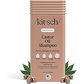 Kitsch Smoothing Castor Oil Liquid Shampoo – Nourishing Hair Shampoo for Men and Women – Smooths Dry, Damaged & Frizzy Hair – Clean, Bio-Based, Color-Safe Hair Care, Made in USA – 12 oz