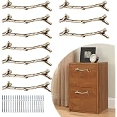 Bivethoi Twig Branch Drawer Handles, Antique Bronze, 3-3/4 Inch, 10 Pack | Tree Branch Cabinet Pulls, Zinc Alloy, Farmhouse Cupboard Handles, Rustic Decorative Dresser Handles