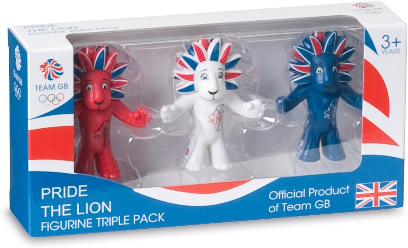 Amazon ロンドン五輪公式グッズ マスコット Team Gb ライオン フィギュア ３体セット 並行輸入品 人形 ドール おもちゃ