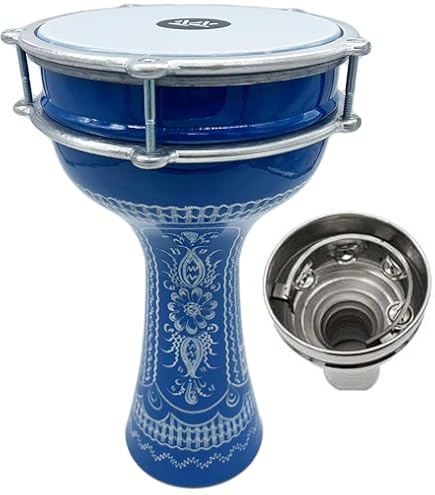 Percussion Gawharet El Fan Metal Pro Darbuka Drum Doumbek de 43 cm