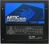 Artic Blue 750W PSU ATX Silent Quiet PC Power Supply Unit 12 Months Warranty view 2