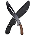 Snake Eye Machete with Heavy Duty Construction-Ergonomic Non-Slip Handle and Belt Sheath for Gardening, Land-Management, Bushcraft, Hunting and Outdoor