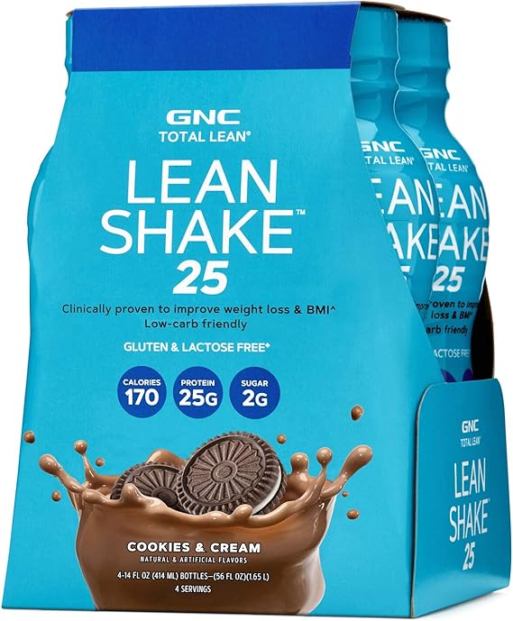 Are Gnc Protein Shakes Good For You Amazon.com: GNC Total Lean Lean Shake 25 to Go Bottles - Cookies and