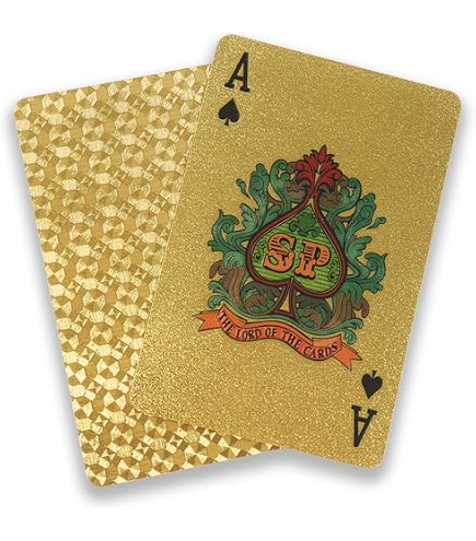 Amazon.com: jcoral 2 Pack Diamond Playing Cards Gold Silver Poker