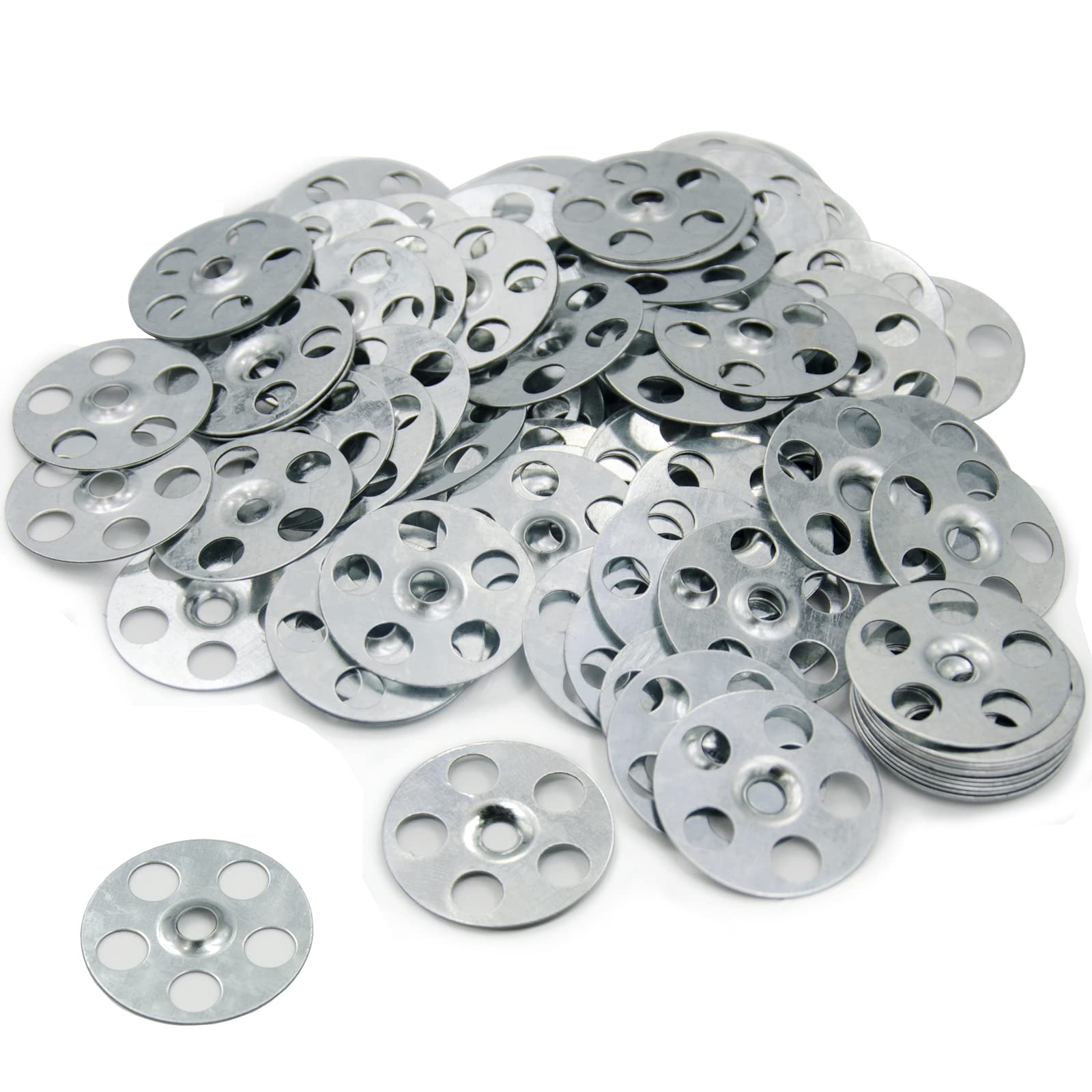 ESINO 120 Pieces Tile Backer Board Washers, 36mm Diameter Stainless Steel Fixing Washers for Insulation Thermoboard Backer Boards