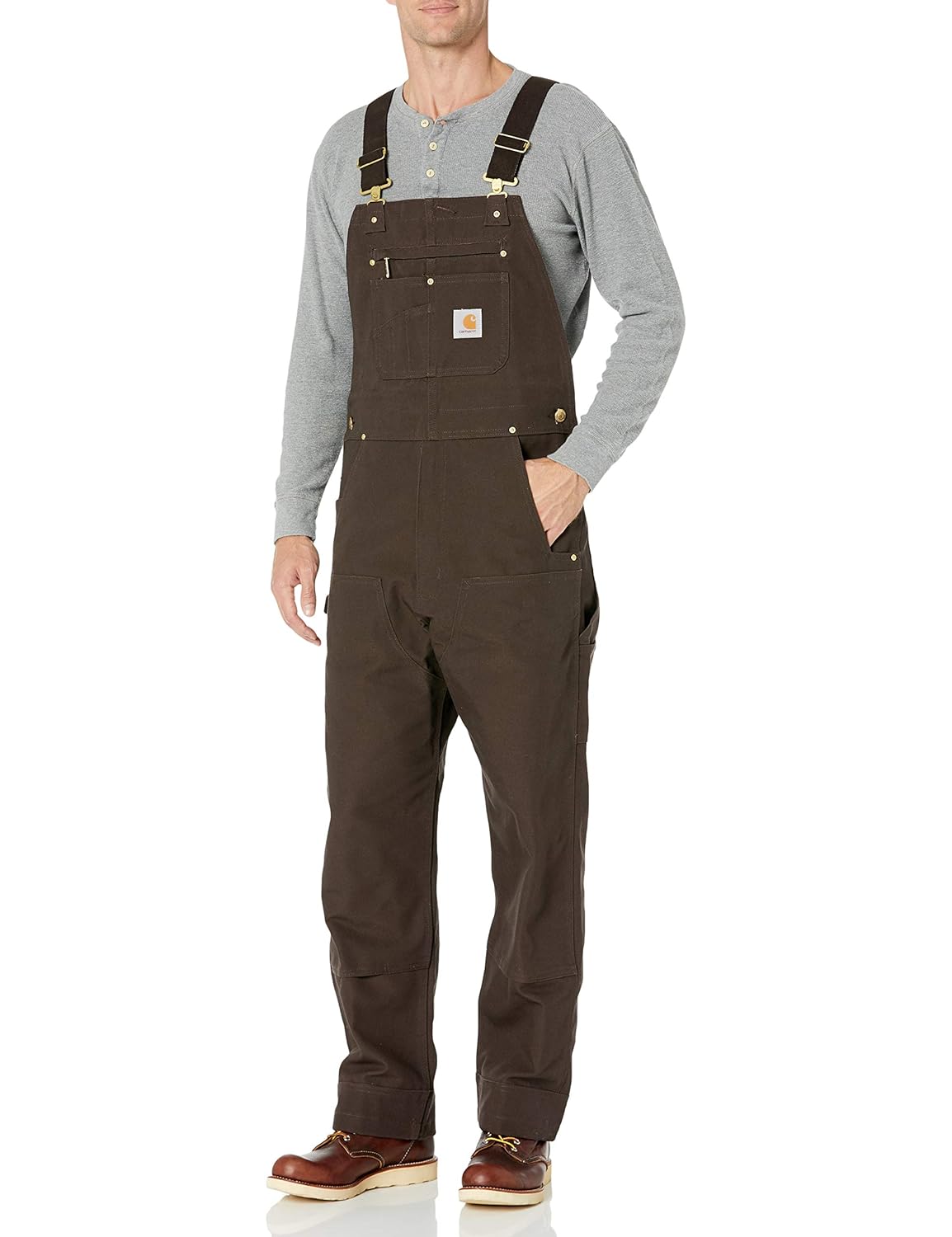 Carhartt Men's New R01 Unlined Duck Bib Overall Amazon.in Clothing