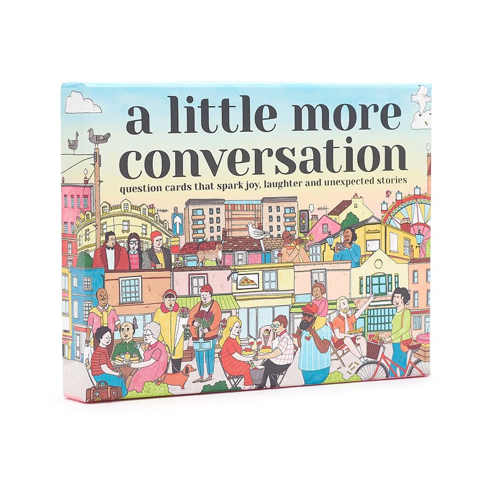 A Little More Conversation: 300+ questions to spark fun, meaningful and memorable conversations. Perfect for couples, families and friends alike.