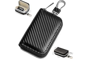 Faraday Pouch for Car Keys - Key Fob Signal Blocker, Keyless Remote-Control Smart Fob Case w/Hook