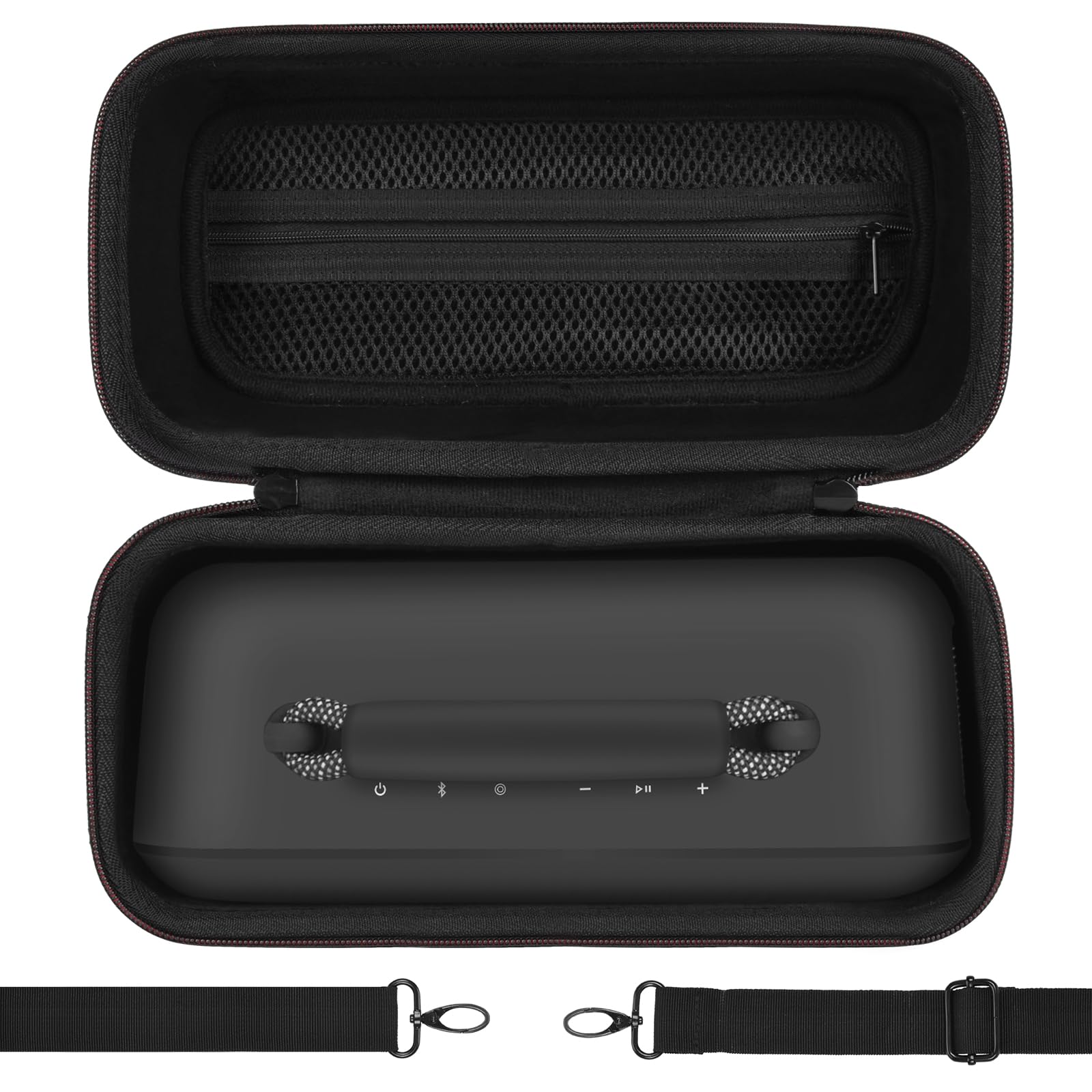 Photo 1 of Portable Shell Case for Bose SoundLink Max Speaker, Waterproof Bose Max Case, Hard Carrying Travel Bag with Shoulder Strap and Handle - Black