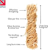 KindleFlamer 50 Natural Firelighters Kindling Wood Burner Firepit BBQ Pizza view 2