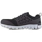 Reebok Work Mens Sublite Cushion Electrical Alloy Toe Work Safety Shoes Casual - Black