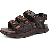 KuaiLu Mens Hiking Sandals with Arch Support Orthopedic Walking Recovery Sandals for Plantar Fasciitis Open Toe Summer Athletic Sport Comfortable Cushion Breathable Outdoor Water Sandals Size7-13