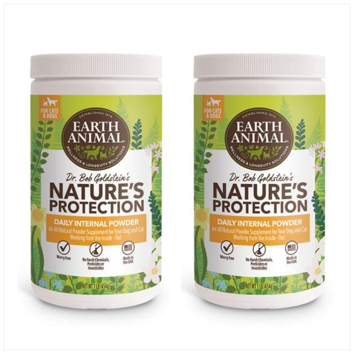 Reviews Earth Animal (2 Pack) Flea and Tick Internal Powder 1 Pound Each