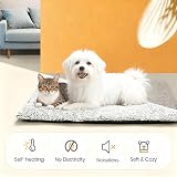 MORA PETS Self Heating Cat Bed 74x47cm Washable Non-Slip Cover view 2