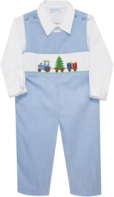boys smocked christmas